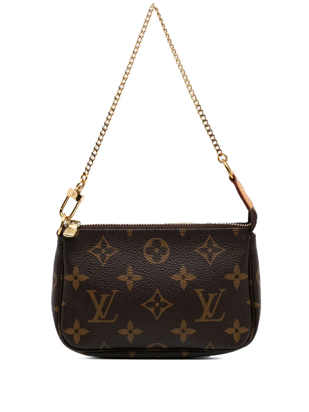 Louis Vuitton Pre-Owned 2021 モノグラム ミニ ポシェット アクセソワール ハンドバッグ - ブラウン Louis Vuitton Pre-Owned 2021 モノグラム ミニ ポシェット アクセソワール ハンドバッグ - ブラウン