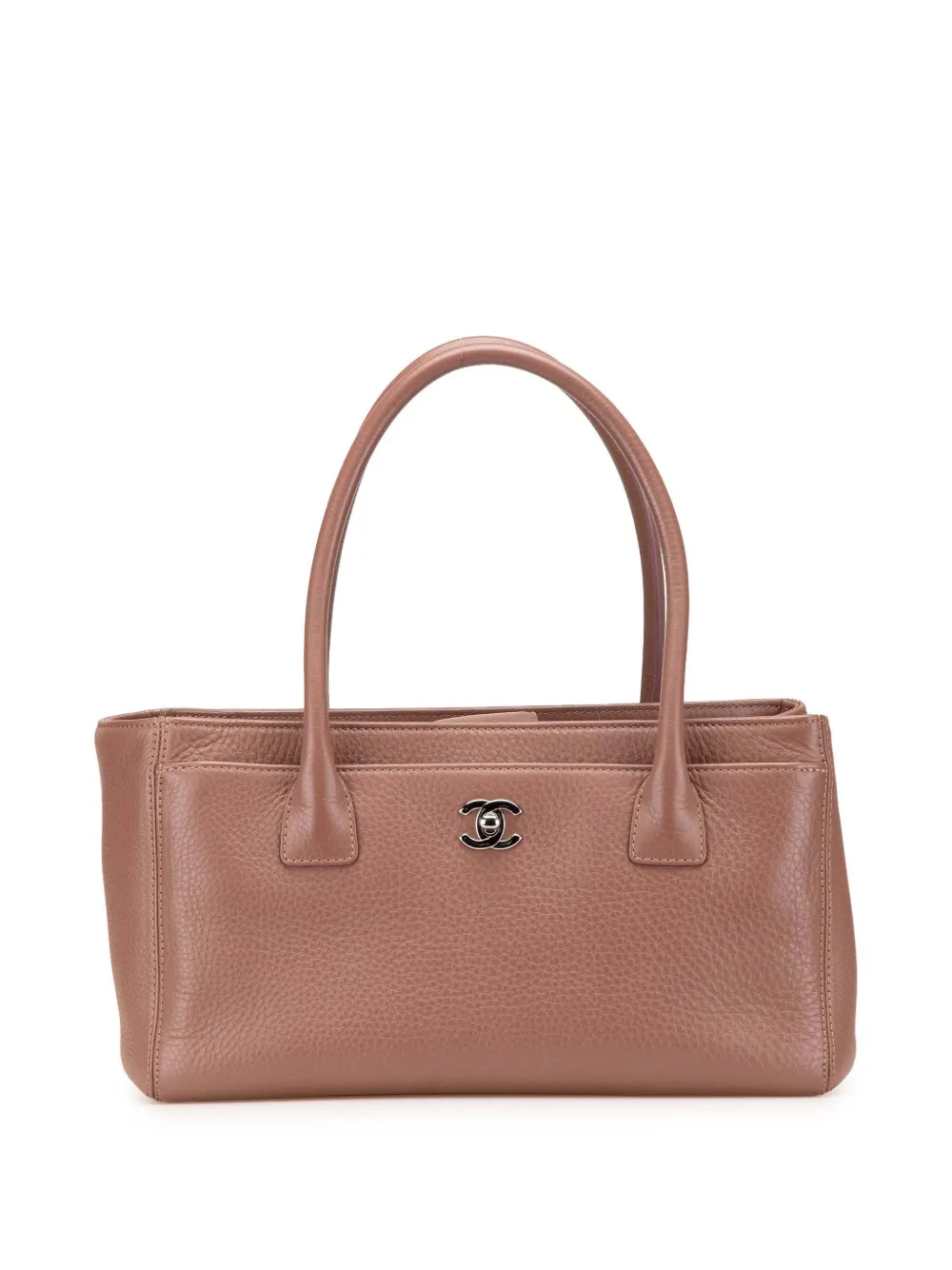 CHANEL Pre-Owned 2013-2014 スモール カーフスキン エグゼクティブ セルフ ハンドバッグ - ブラウン CHANEL Pre-Owned 2013-2014 スモール カーフスキン エグゼクティブ セルフ ハンドバッグ - ブラウン