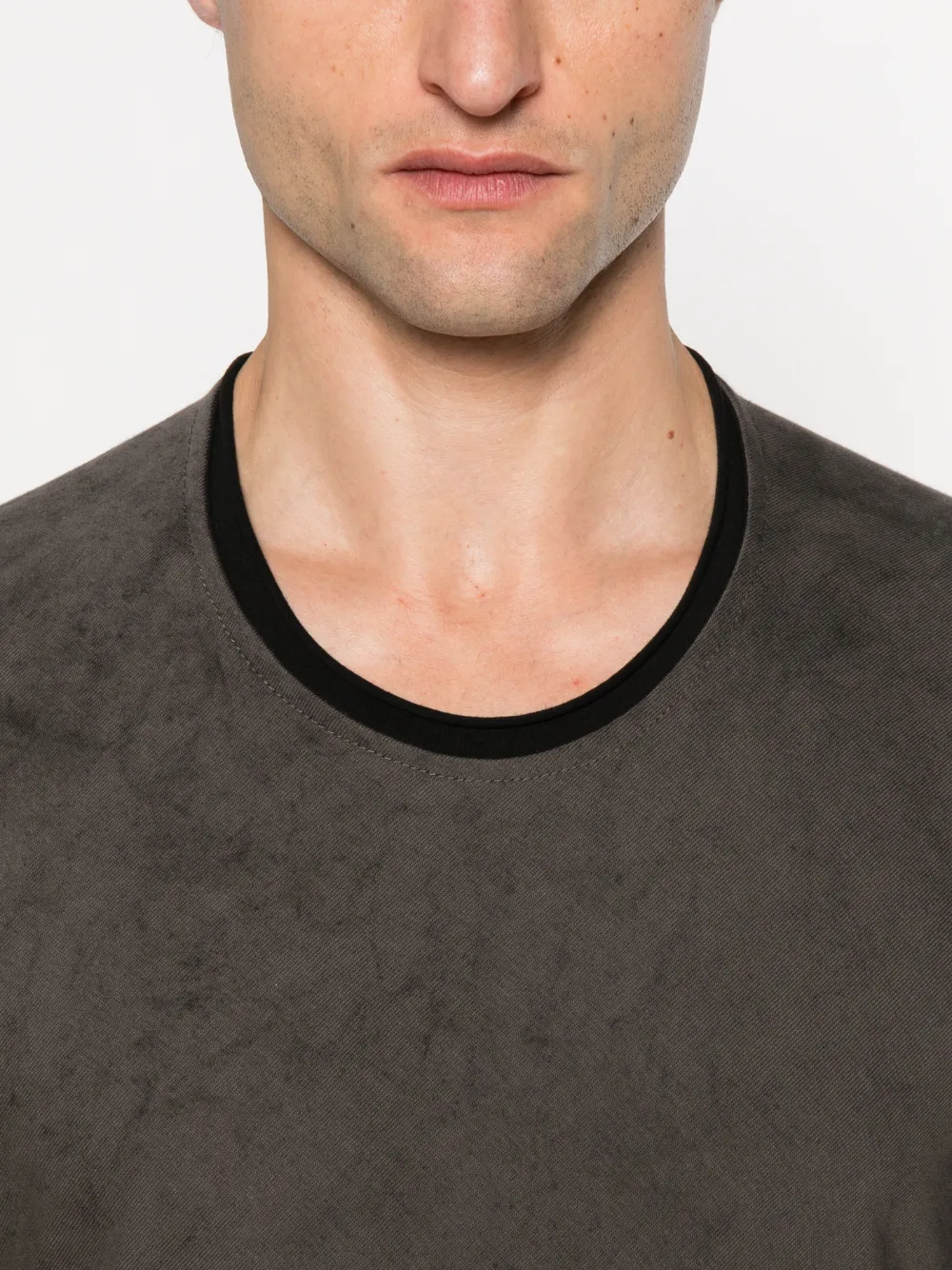 Layer Zero T-shirt met lange mouwen en vlakken Grijs