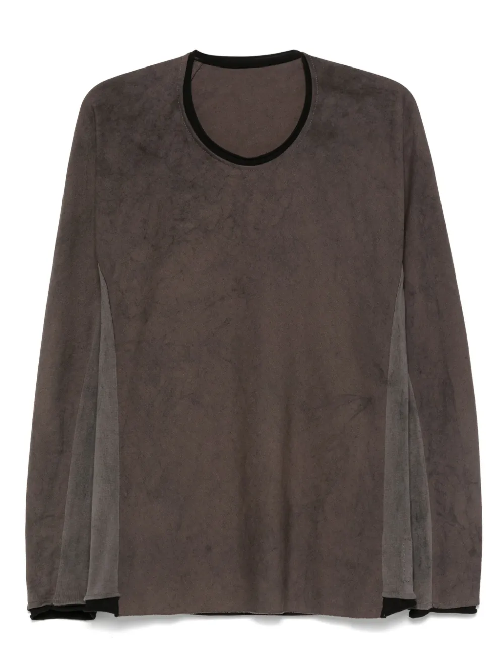 Layer Zero panelled long-sleeve t-shirt | Grey | Image 1