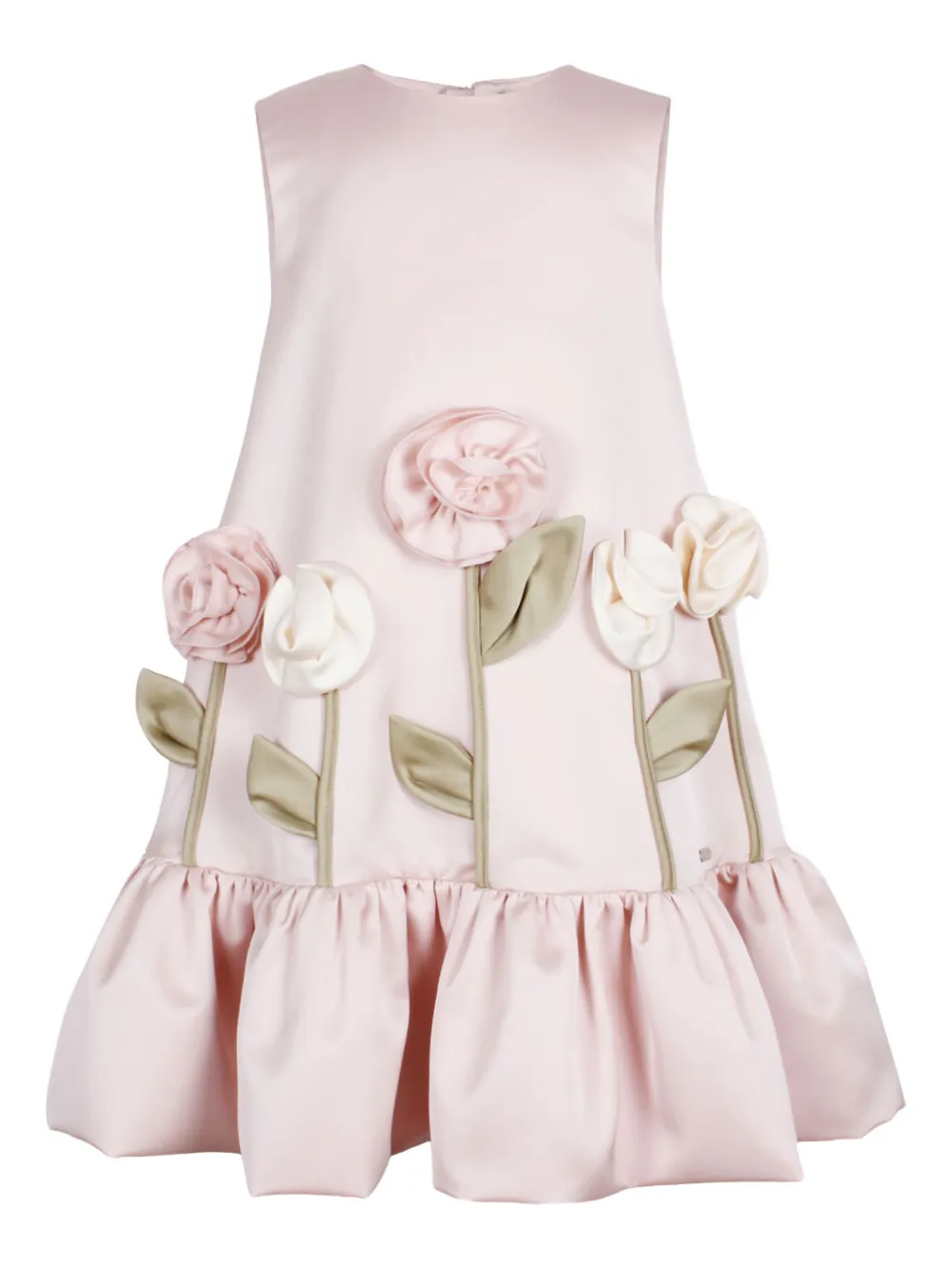 JESSIE AND JAMES KIDS rose-embellished ruffled dress | Pink | Image 1