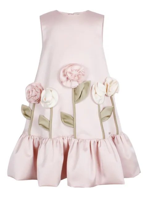 JESSIE AND JAMES KIDS rose-embellished ruffled dress