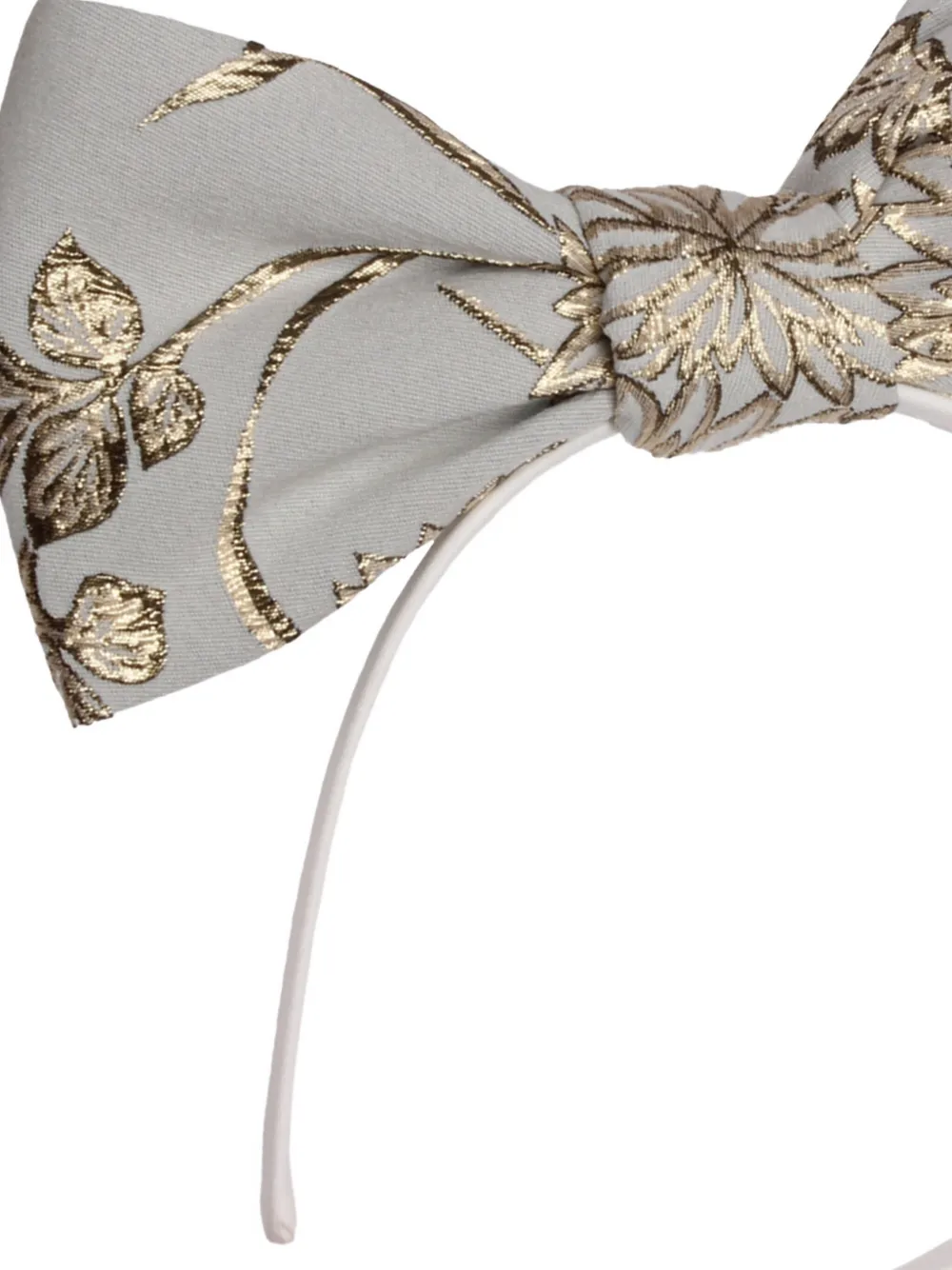 JESSIE AND JAMES KIDS Haarband met bloembrokaat en strik Goud