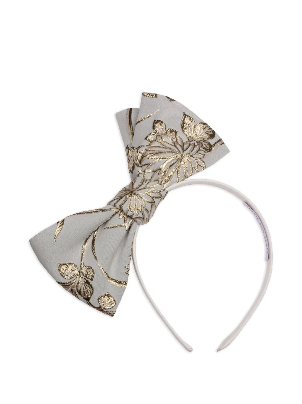 JESSIE AND JAMES KIDS Haarband met bloembrokaat en strik Goud