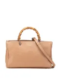 Gucci Pre-Owned 2000-2015 Medium Calfskin Bamboo Shopper satchel - Brown