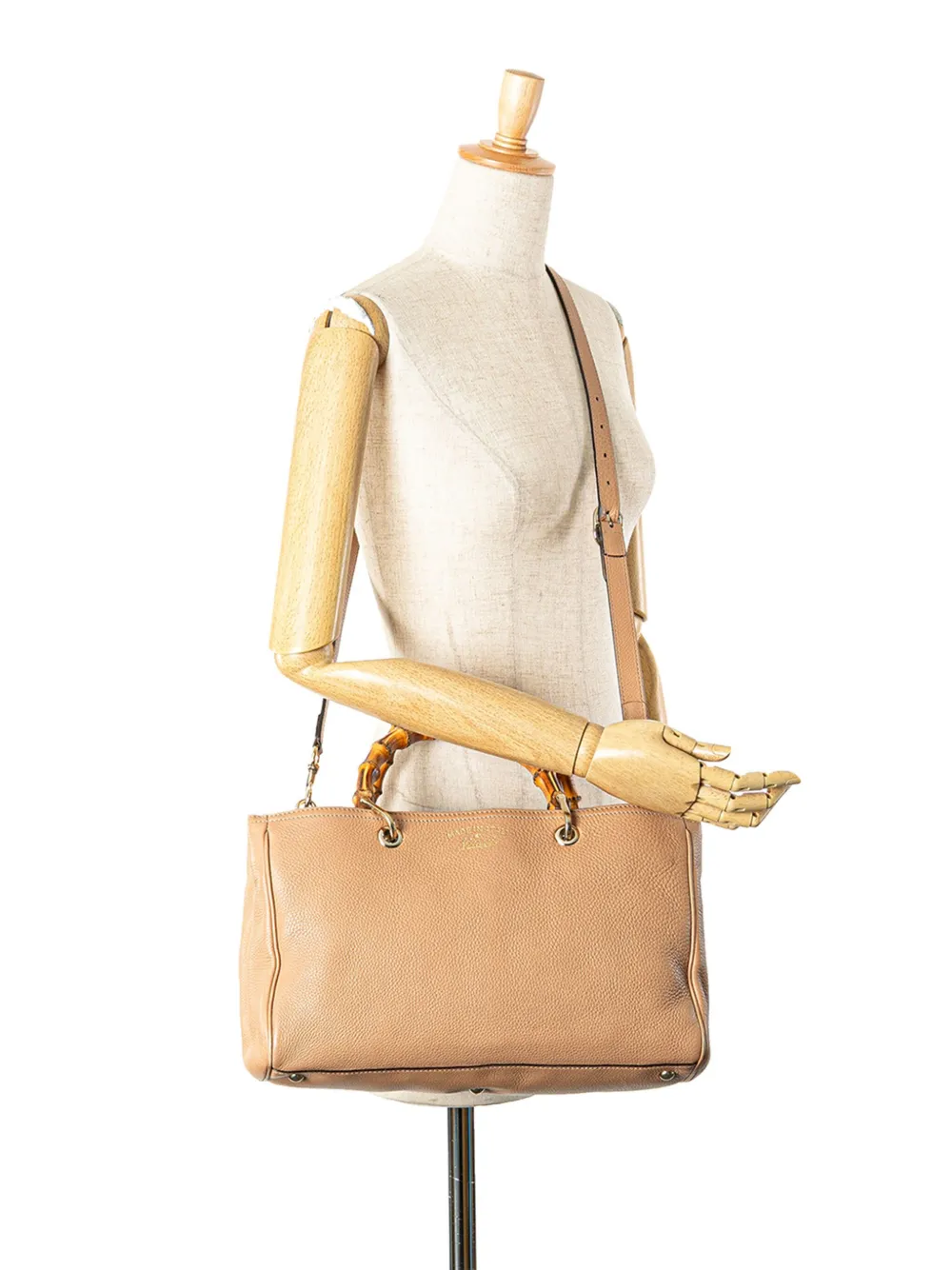 Gucci Pre-Owned 2000-2015 Medium Calfskin Bamboo Shopper satchel | Pre-Owned | Image 2