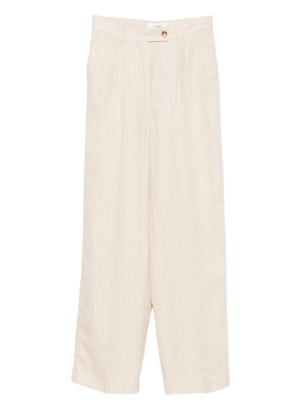 Ba&Sh stripe-pattern trousers Beige