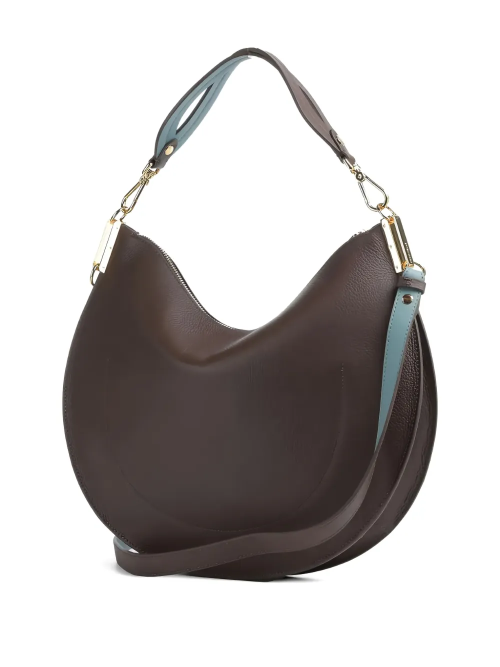 Coccinelle Sunup leren schoudertas - Bruin