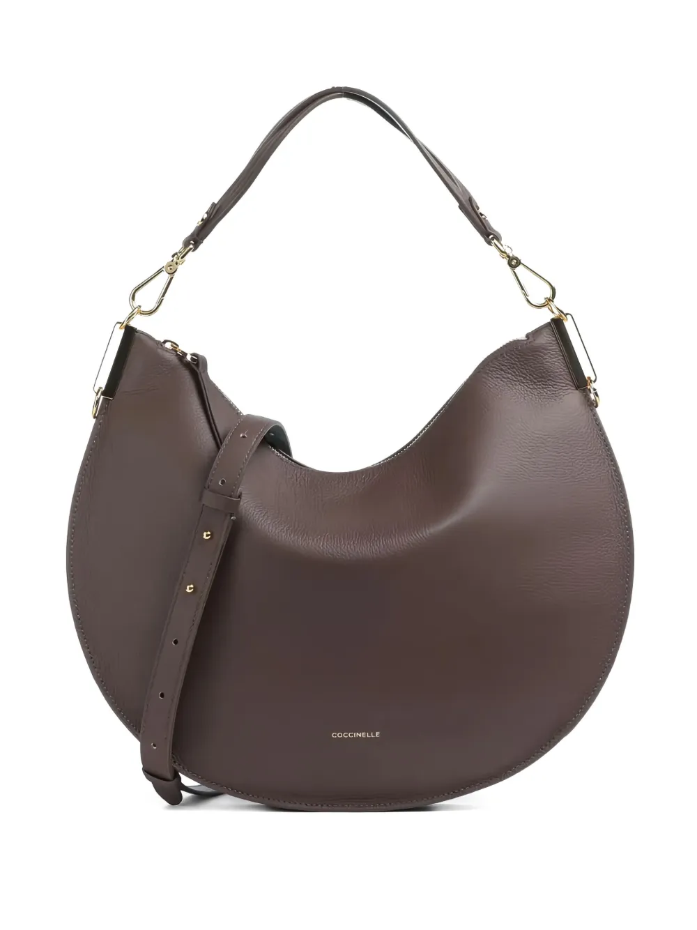 Coccinelle large Sunup leather shoulder bag | Brown | Image 1