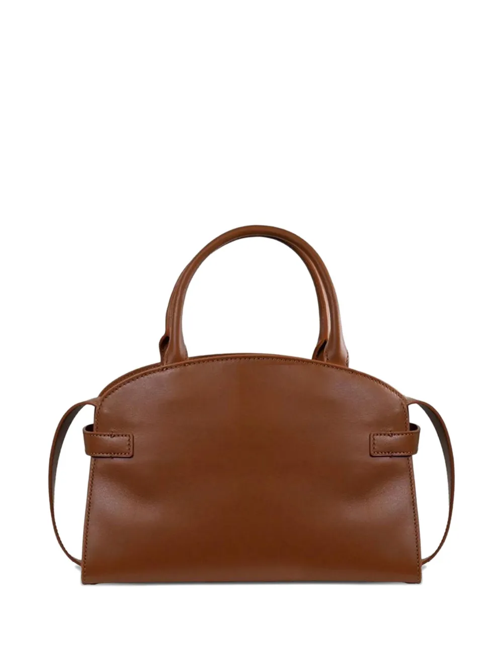 Coccinelle belt-buckle leather shoulder bag - Bruin