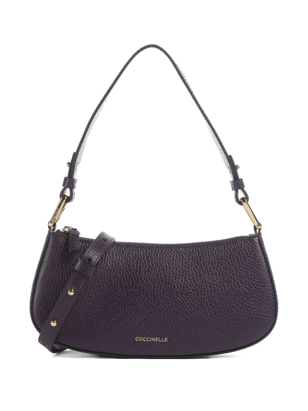 Coccinelle Merveille leather shoulder bag | Purple | Image 1