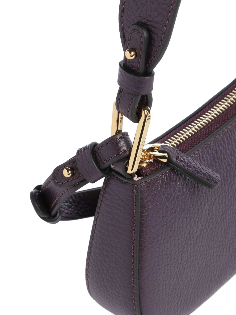 Coccinelle Merveille leren schoudertas Paars