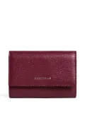 Coccinelle Metallic trifold leather wallet - Red