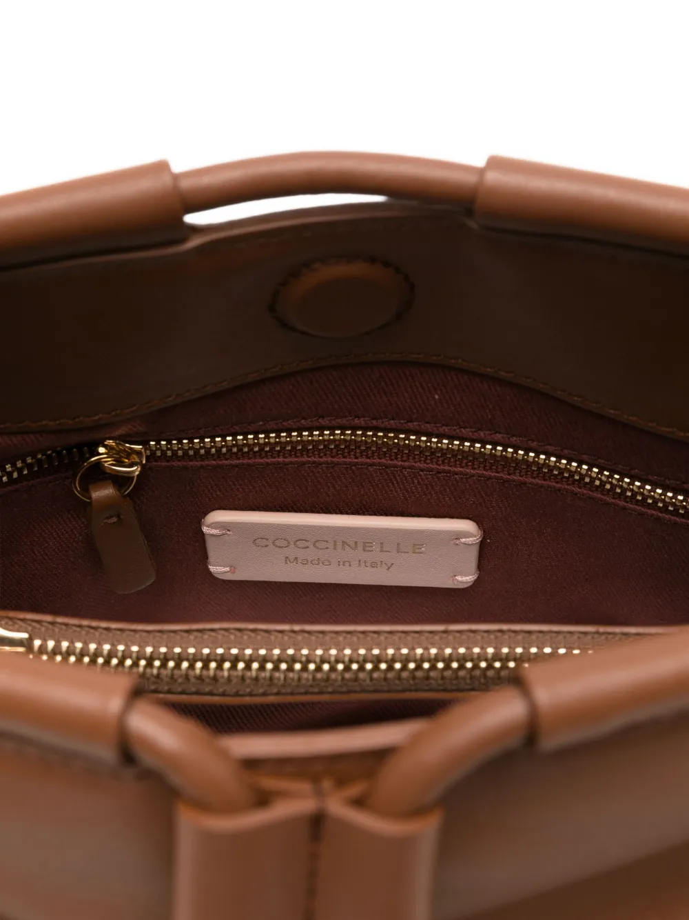 Coccinelle Leather Shoulder Bag In Brown