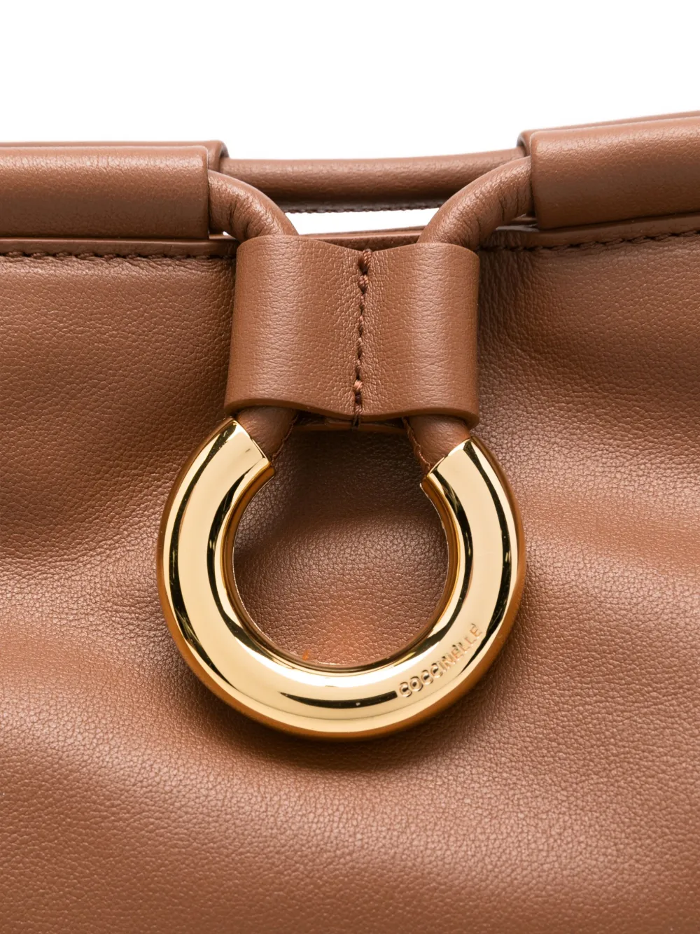 Coccinelle Leather Shoulder Bag In Brown