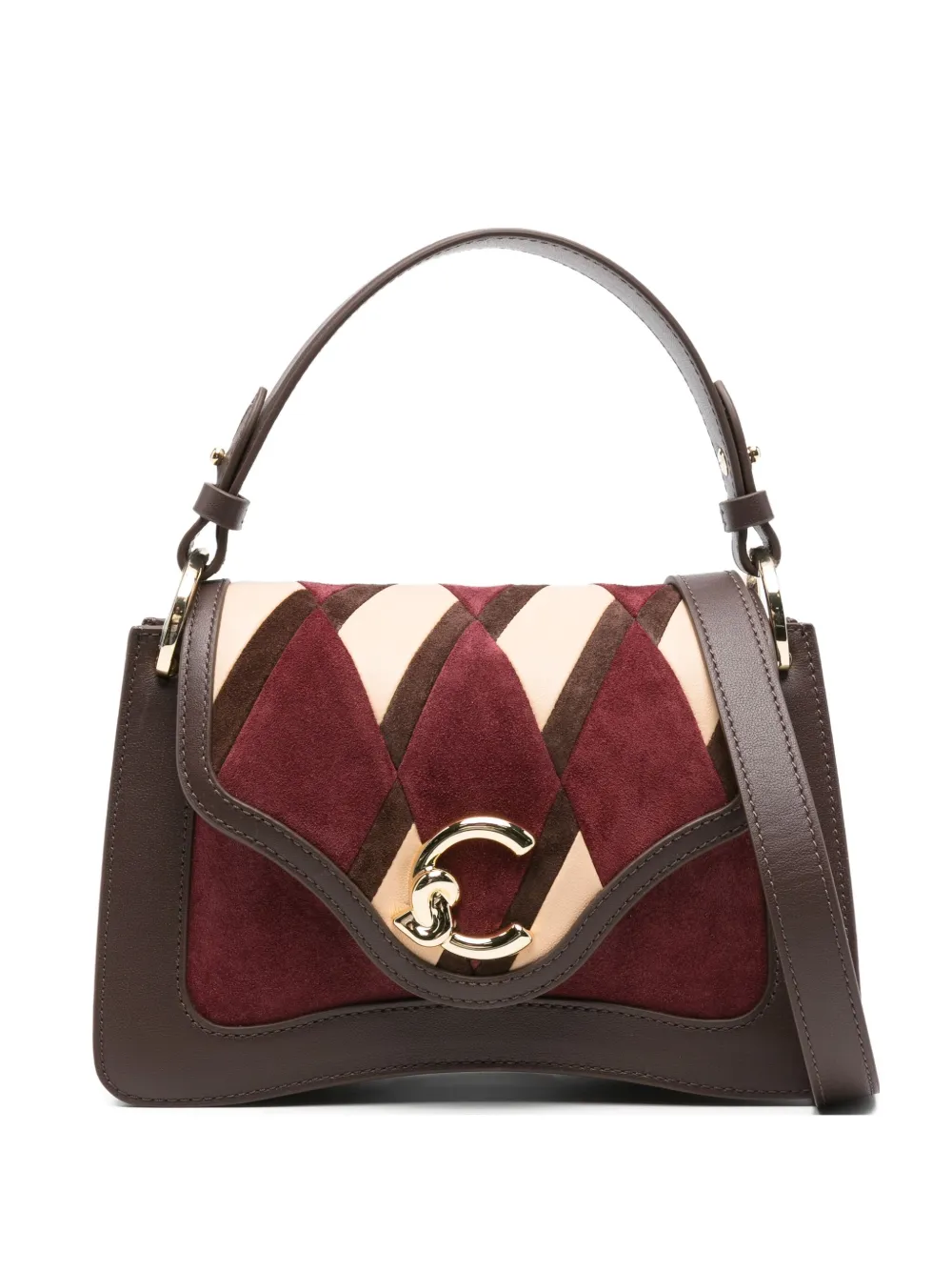 Coccinelle quilted-panel tote bag | Red | Image 1