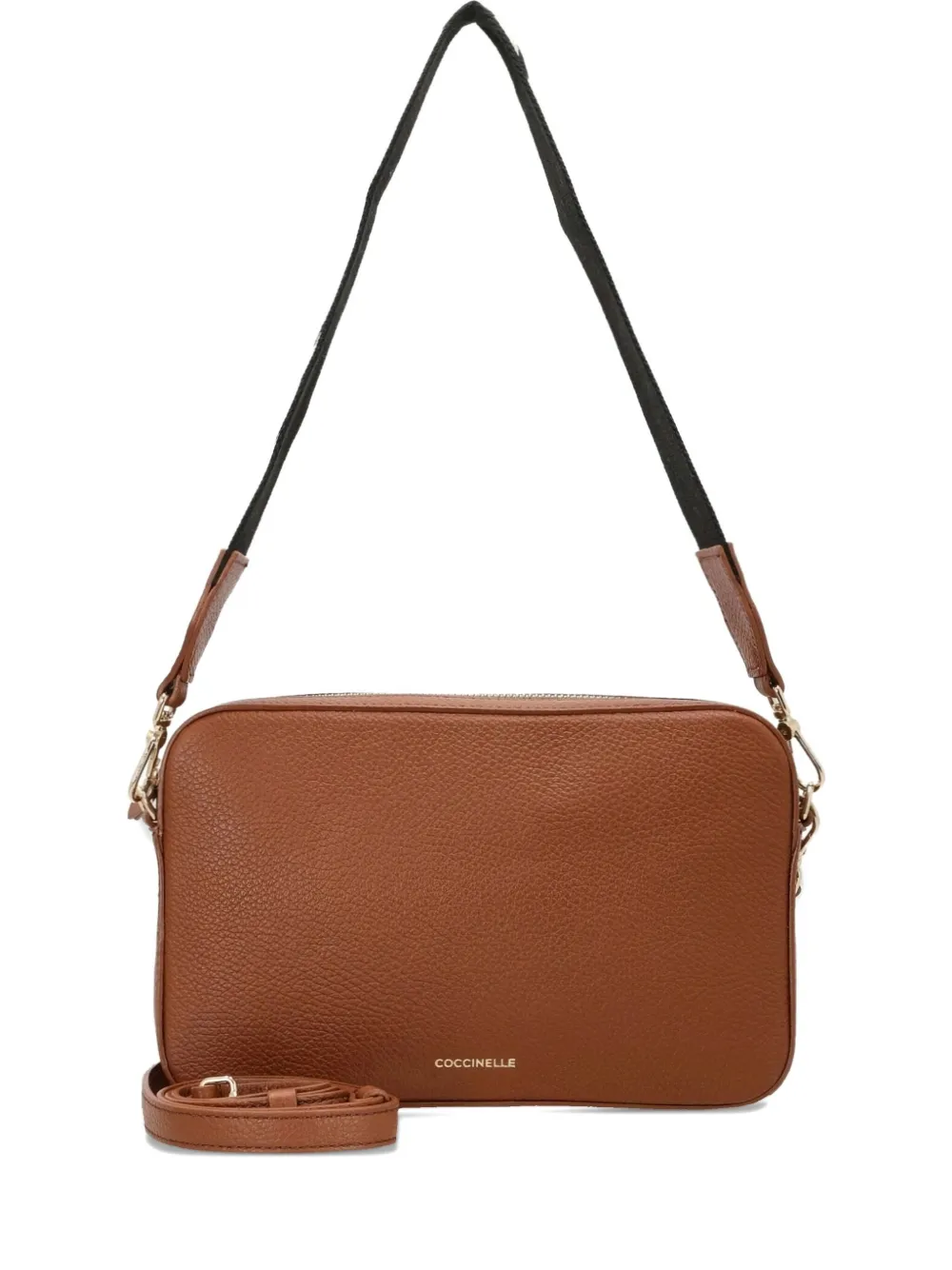 Coccinelle zip shoulder bag | Brown | Image 1