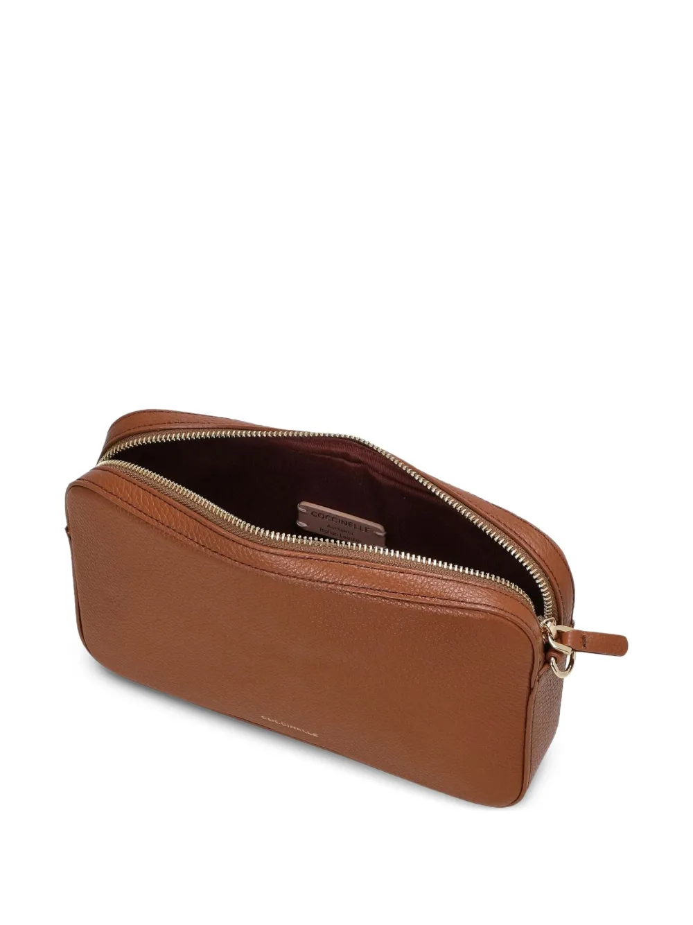 Coccinelle Schoudertas met rits Bruin