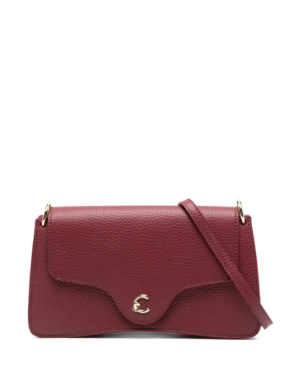 Coccinelle C-me レザーショルダーバッグ - レッド Coccinelle C-me レザーショルダーバッグ - レッド