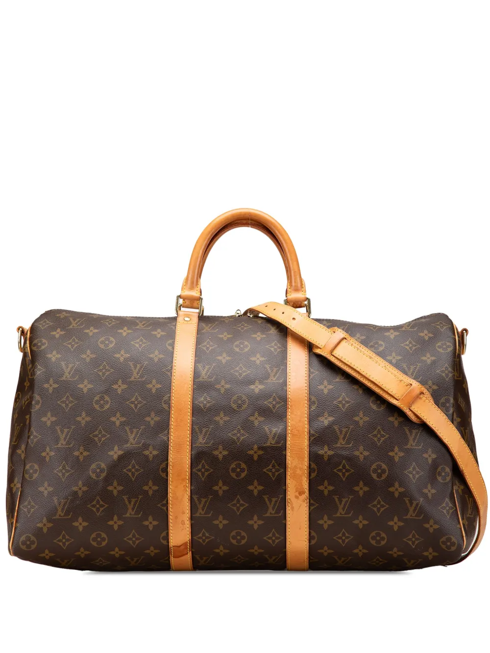 Louis Vuitton Pre-Owned 1999 モノグラム キーポル バンドリエール 50 ボストンバッグ - ブラウン Louis Vuitton Pre-Owned 1999 モノグラム キーポル バンドリエール 50 ボストンバッグ - ブラウン