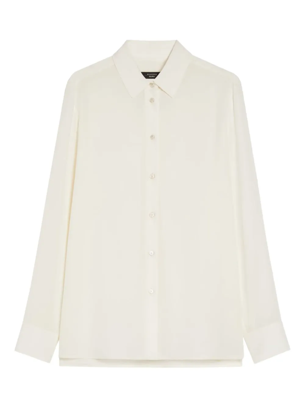 Weekend Max Mara classic-collar silk shirt Wit