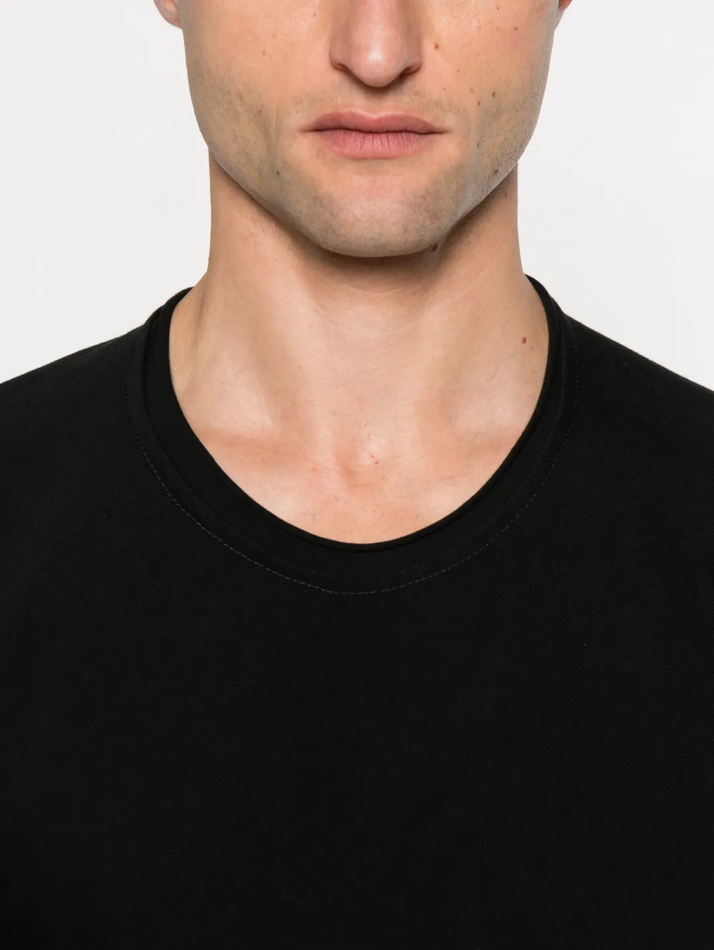 Layer Zero Katoenen T-shirt met lange mouwen Zwart