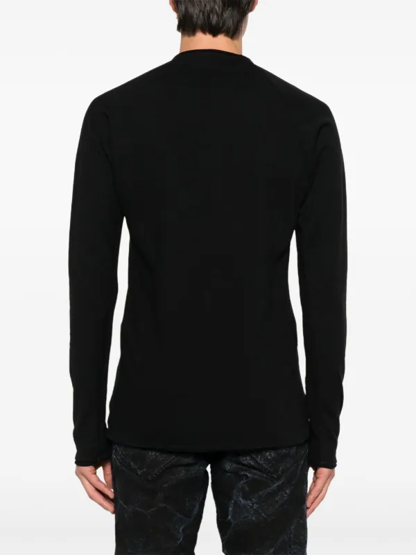 Layer Zero long-sleeve Cotton T-shirt | Black | FARFETCH ZA