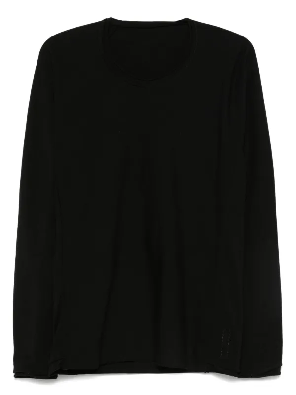 トップス Layer Panel Longsleeve Tee Black Layer Zero long-sleeve Cotton T-shirt | Black | FARFETCH ZA