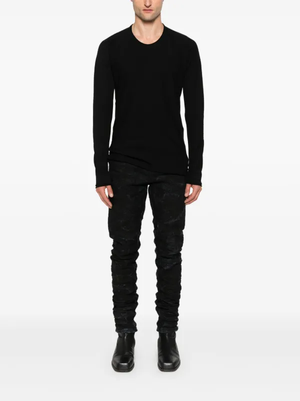 Layer Zero long-sleeve Cotton T-shirt | Black | FARFETCH ZA