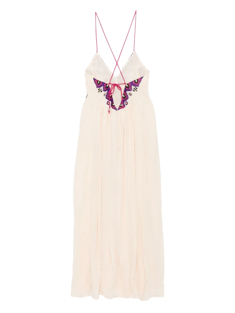 Ba&Sh Maxi-jurk met geborduurde details Beige