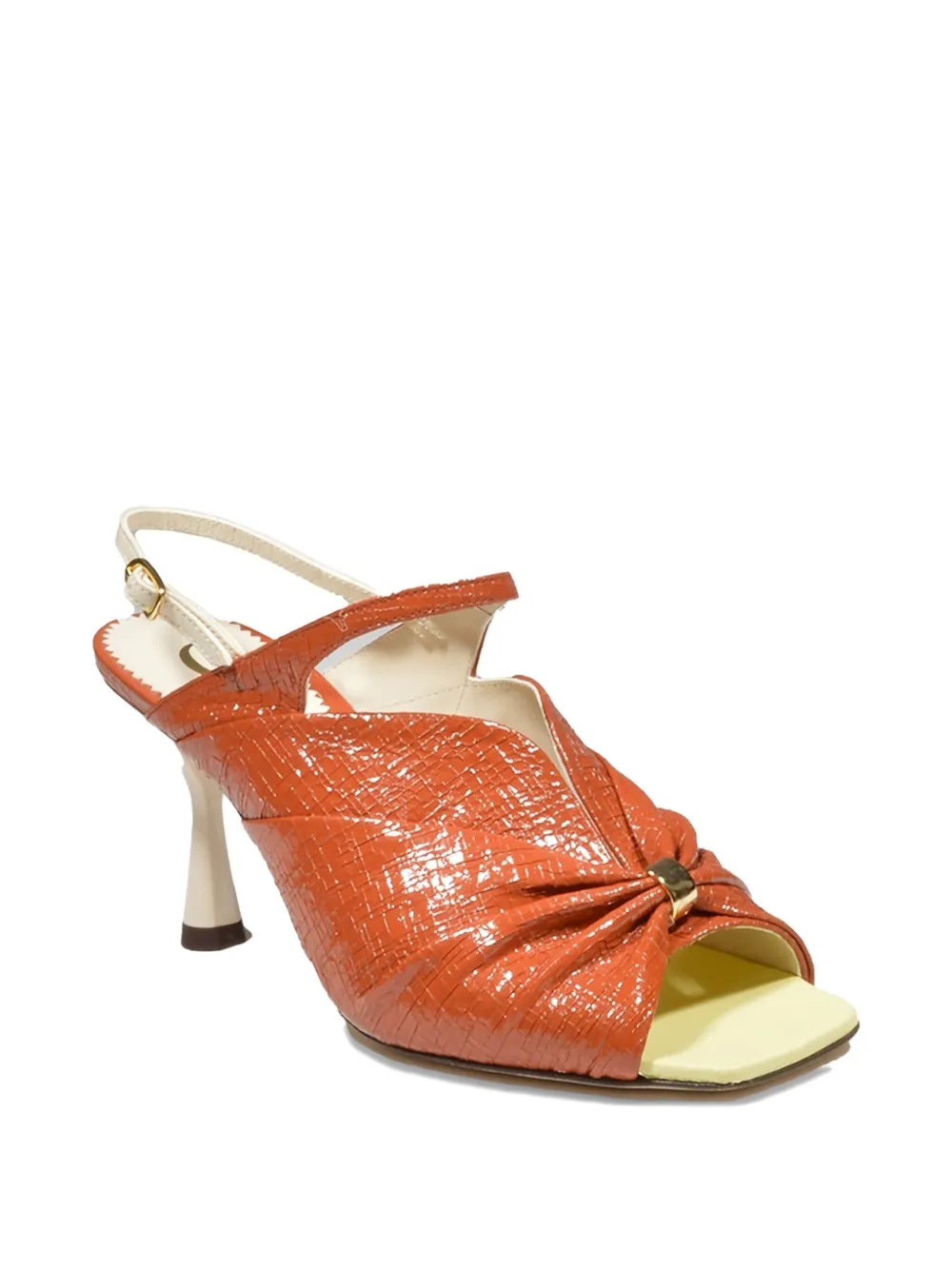 C LOVE 85mm pleated sandals | Heeled Sandals | Image 2