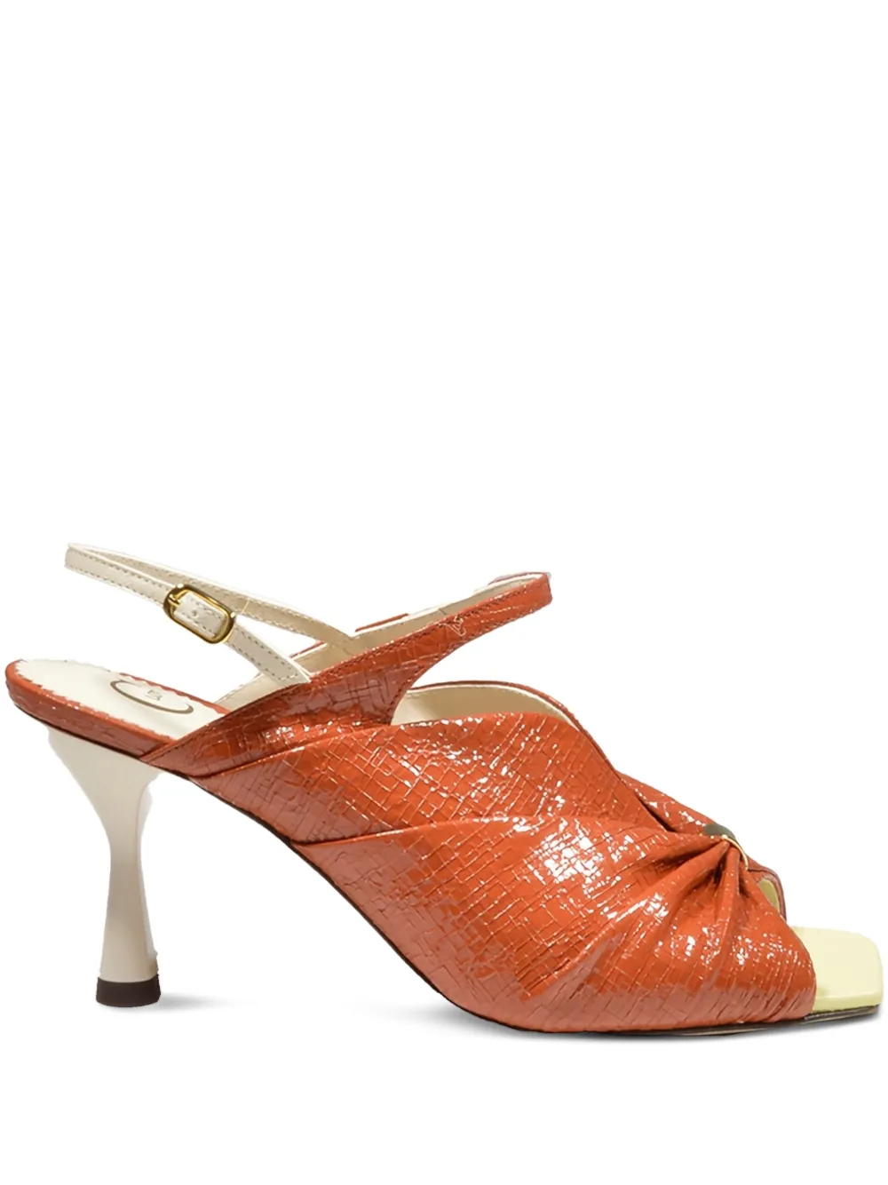 85mm pleated sandals