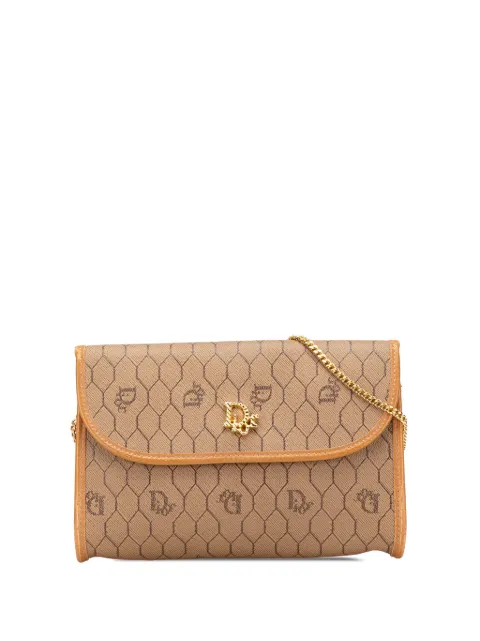 Christian Dior Pre-Owned 20th Century Honeycomb Coated Canvas Chain crossbody bag