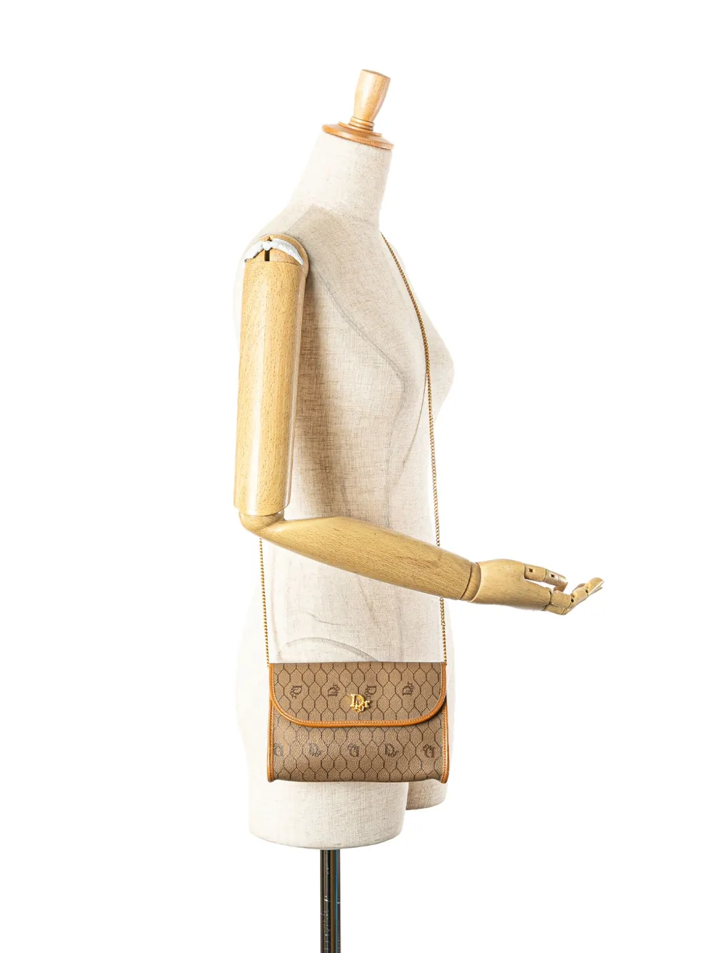 Christian Dior Pre-Owned 20th Century Honeycomb Coated Canvas Chain crossbody bag | Pre-Owned | Image 2