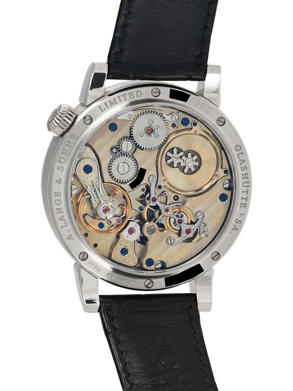 Pre-owned A. Lange & Sohne Zeitwerk 42mm In Black