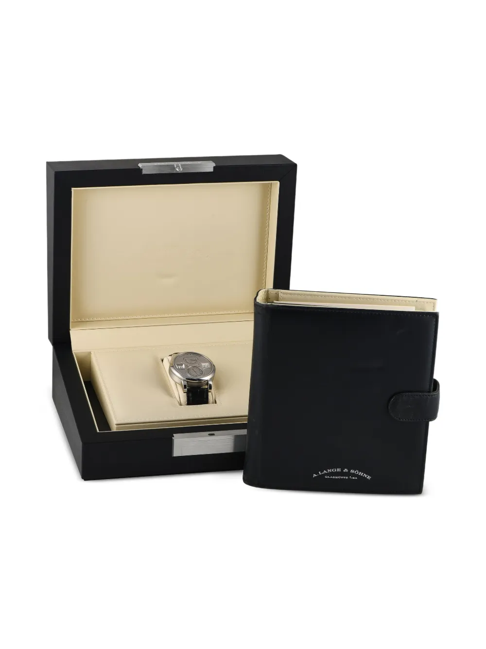 Pre-owned A. Lange & Sohne Zeitwerk 42mm In Black