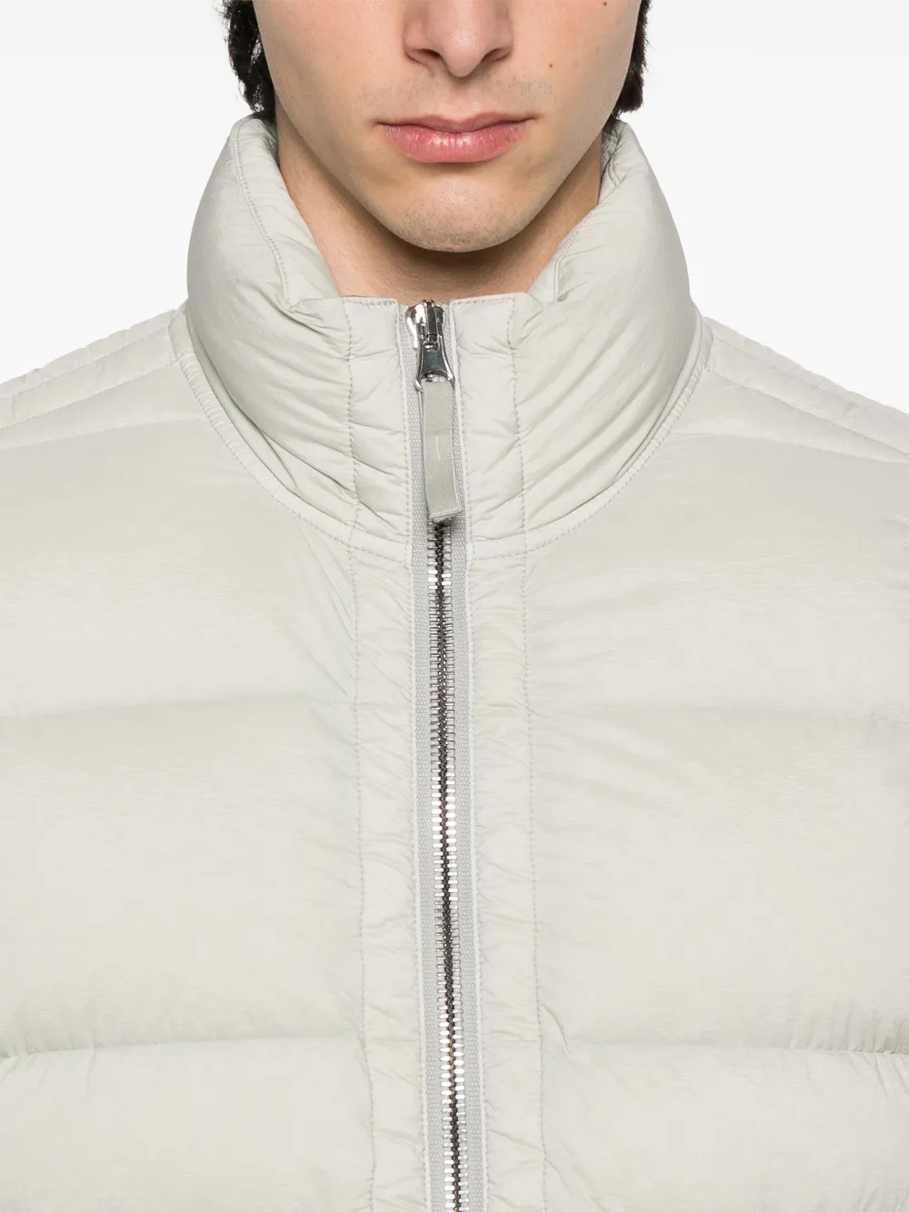Stone Island Gewatteerde bodywarmer met ritssluiting Beige