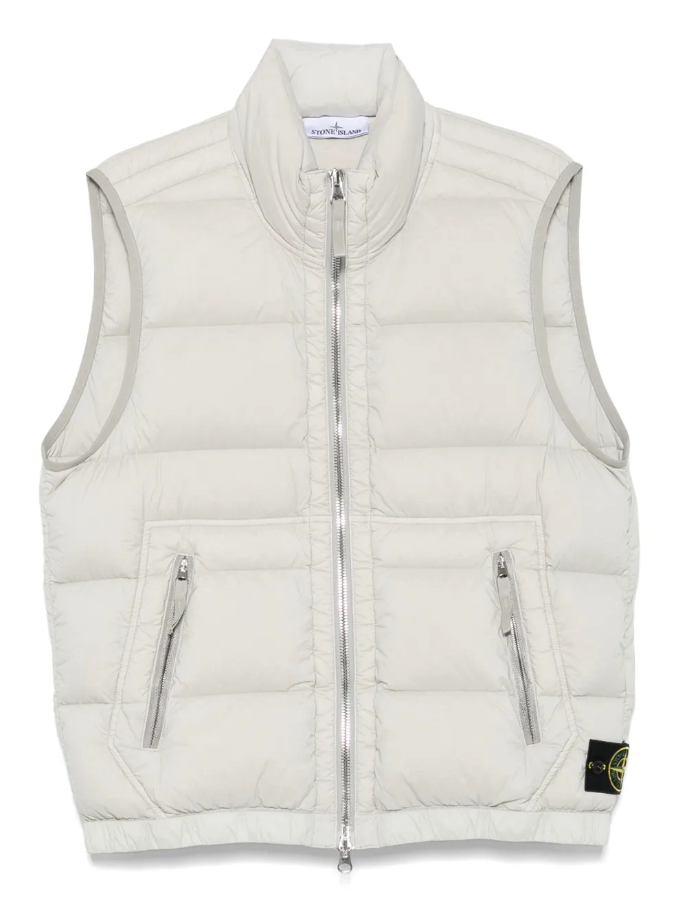 Stone Island Gewatteerde bodywarmer met ritssluiting Beige