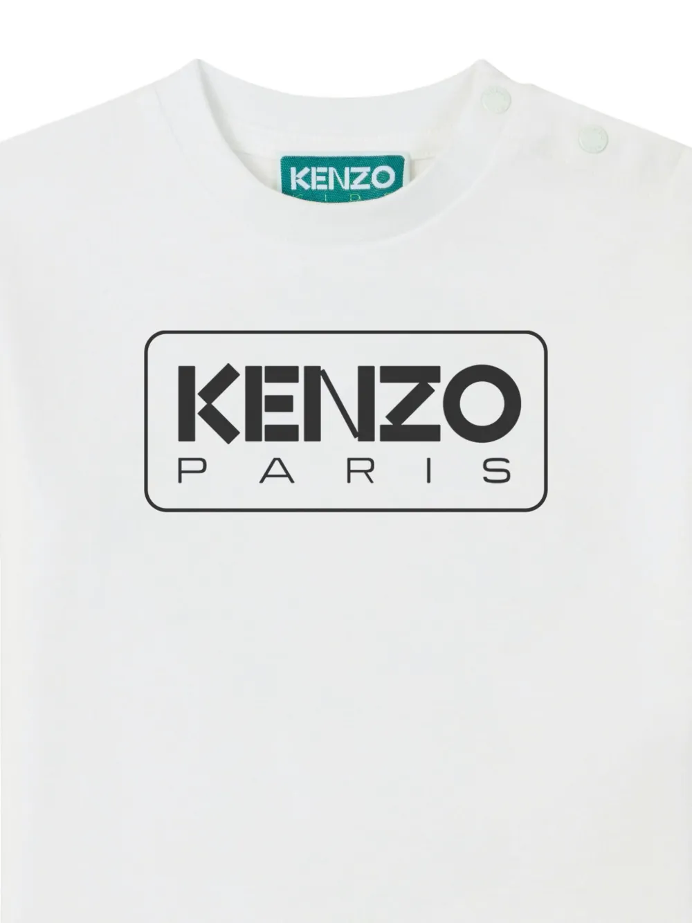 Kenzo Kids logo-print cotton T-shirt Wit