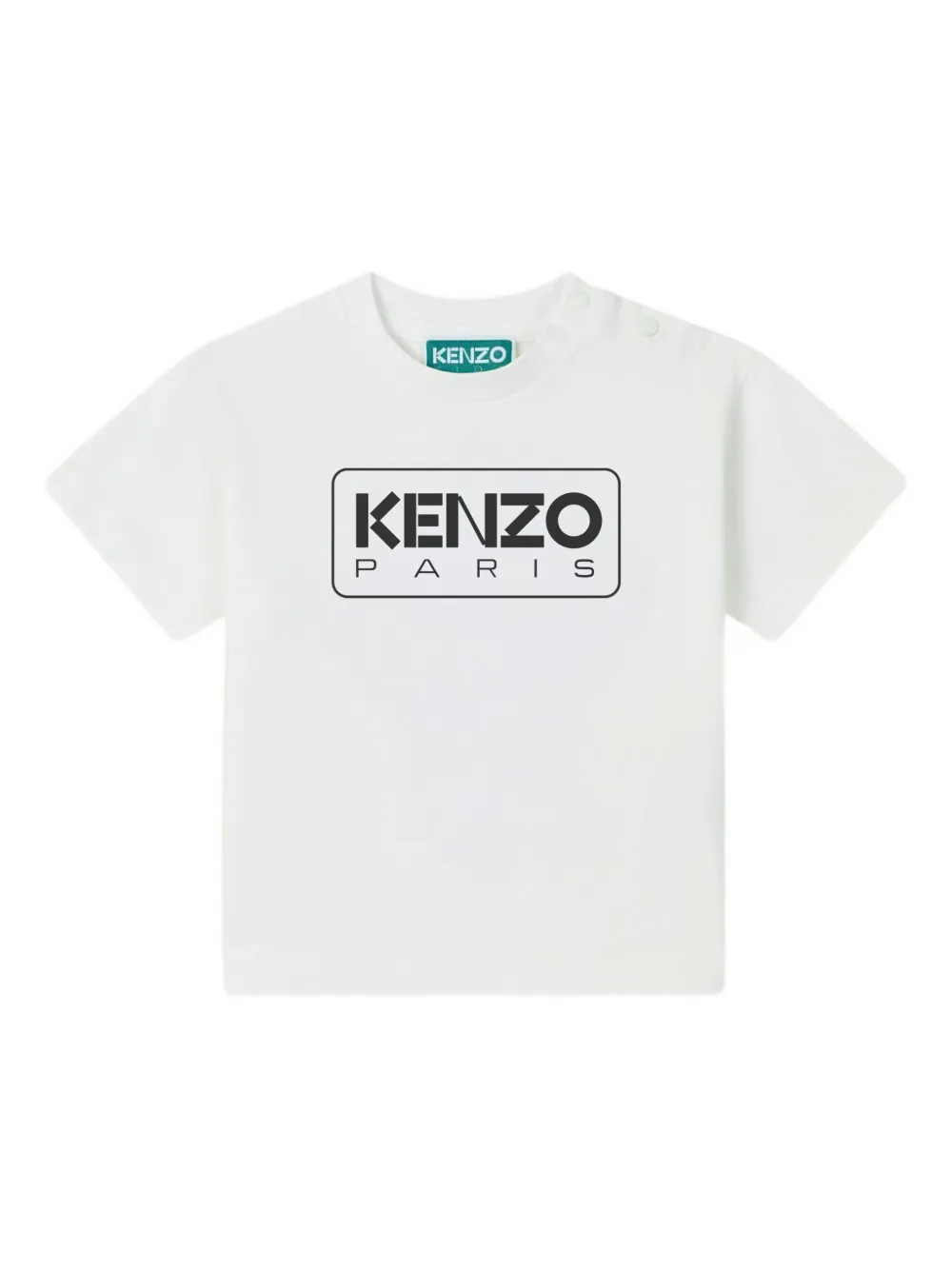Kenzo Kids logo-print cotton T-shirt Wit