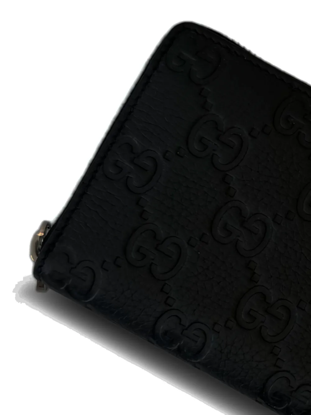 Gucci Portemonnee met GG-monogram en rits Zwart