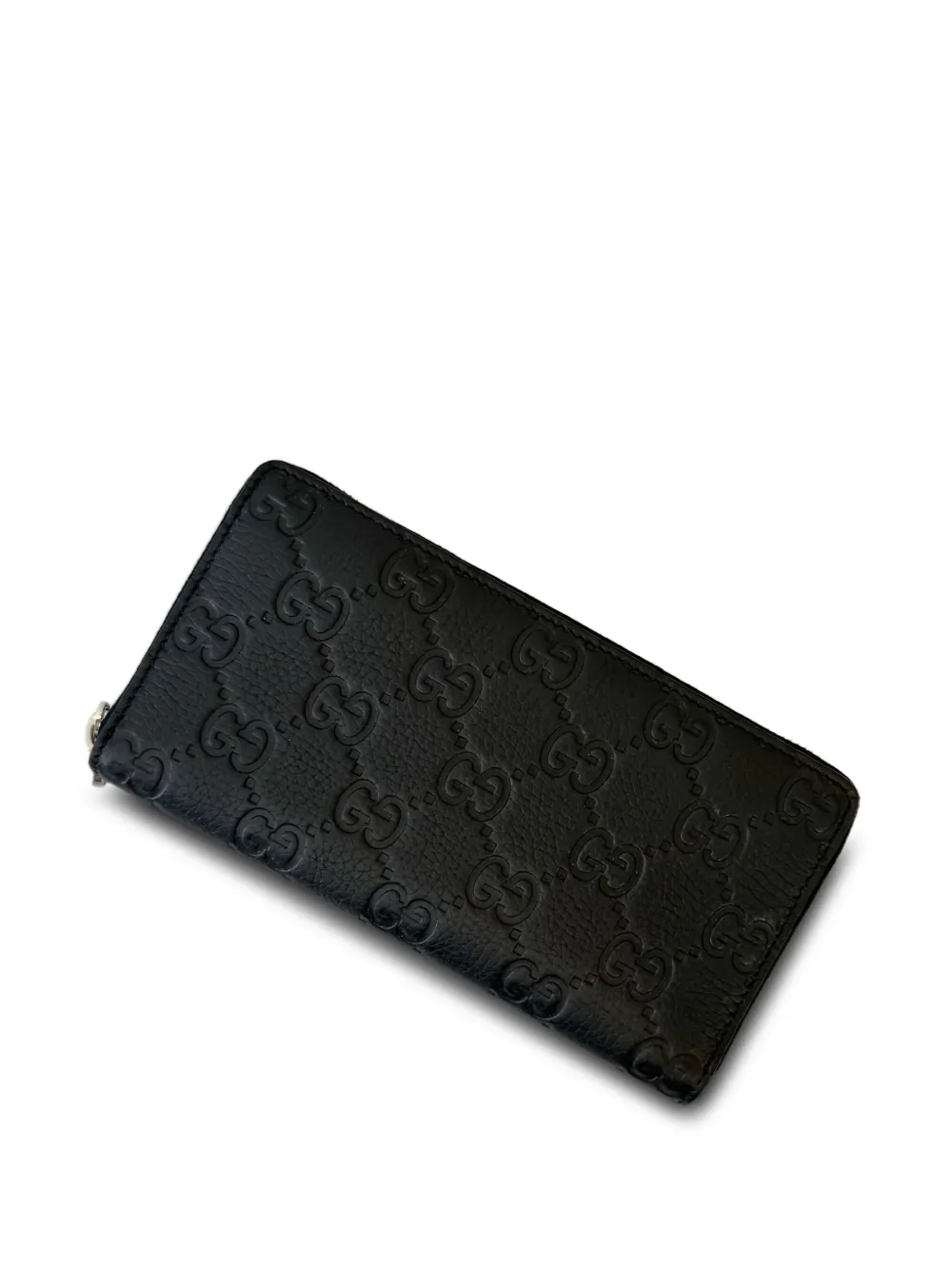 Gucci Portemonnee met GG-monogram en rits Zwart