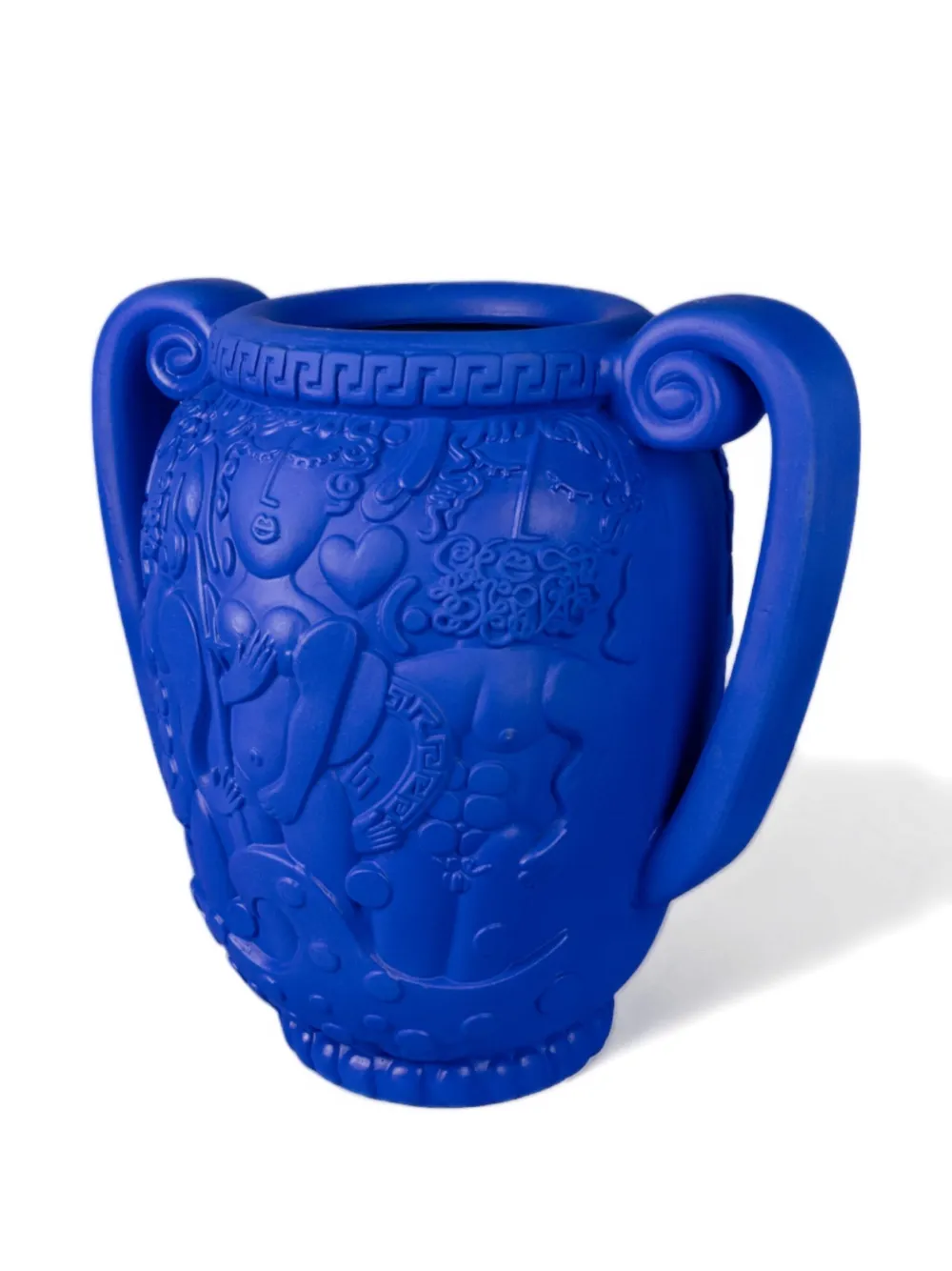 Seletti Amphora Relief Vase In Blue