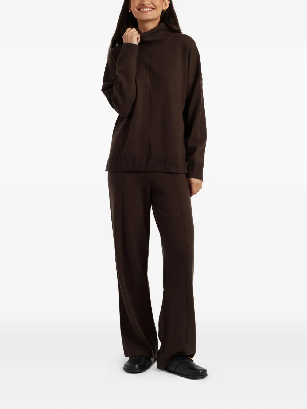Chinti & Parker Wool Blend Sweater In Brown
