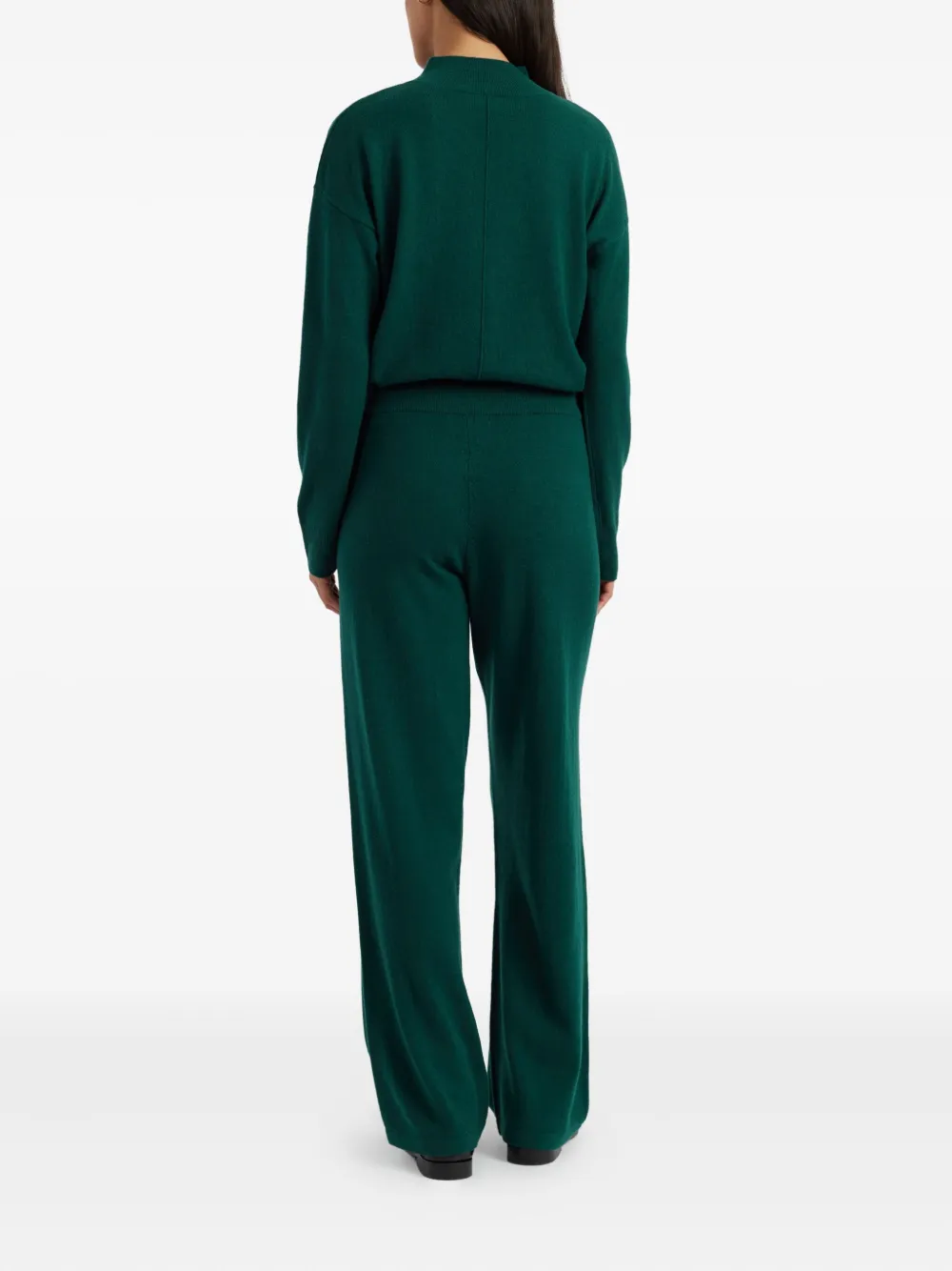 Chinti & Parker Embroidered-detail Trousers In Green