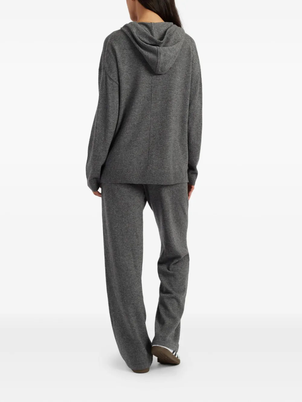 Chinti & Parker Long-sleeve Knitted Hoodie In Gray