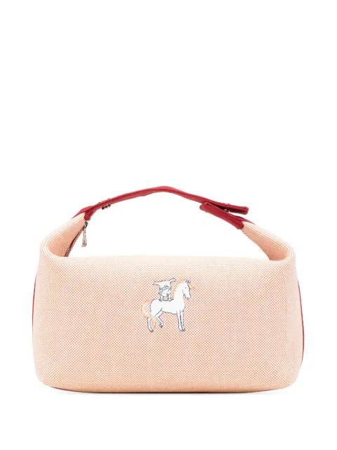 Hermès Pre-Owned 2020-2025 Large Toile Bride A Brac Cabriole Case vanity bag