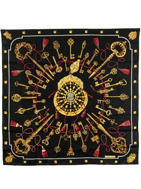 Hermès Pre-Owned 2000-2025 Keys Les Cles Silk Scarf scarves