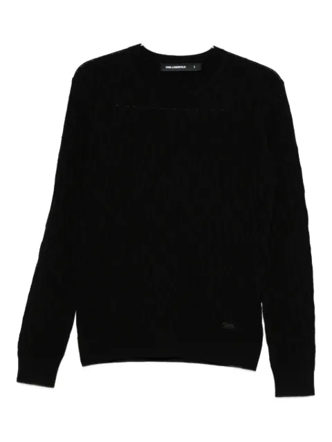Karl Lagerfeld cable-knit sweater