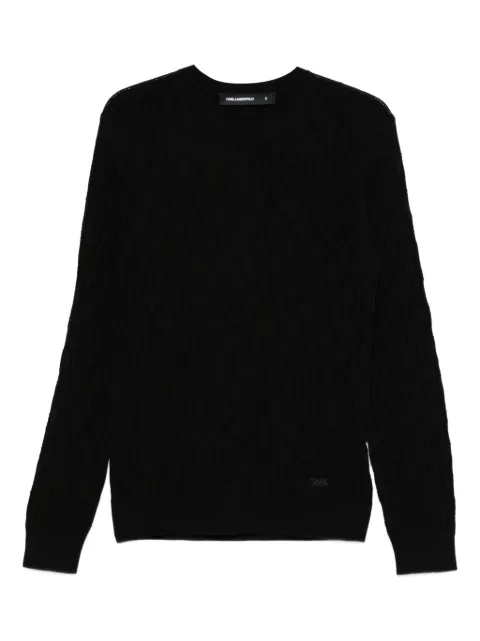 Karl Lagerfeld cable-knit sweater